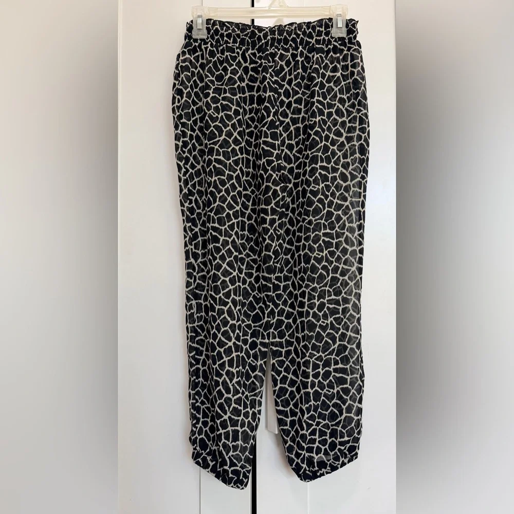 Victoria's Secret Swim Cover Up Animal Print Sheer Pants Size Small Petite
